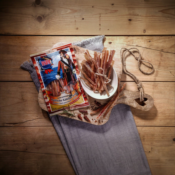 Kabeljau Jerky Pikant